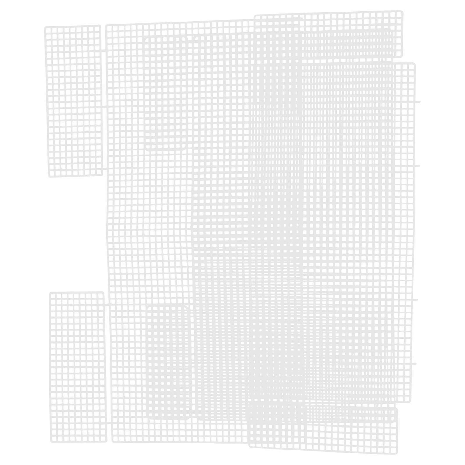 Plastic Mesh Sheets for DIY Bag Making Handbag Material 3Sheets