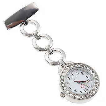 Silver Chest Watch Nurse Watch for Nurse Use 2Pcs Hanging Watches