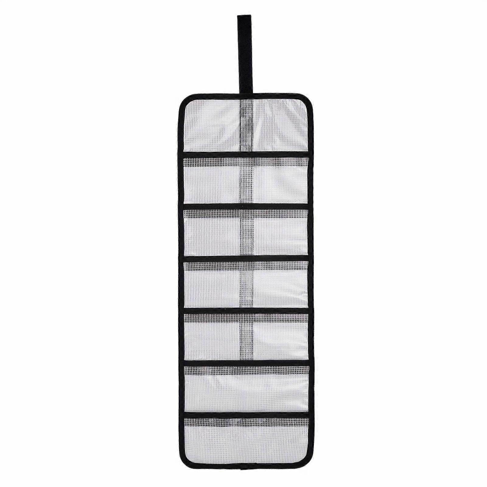 Transparent Tackle Pouch Multi-Layer Hook and Loop Fastener Holder