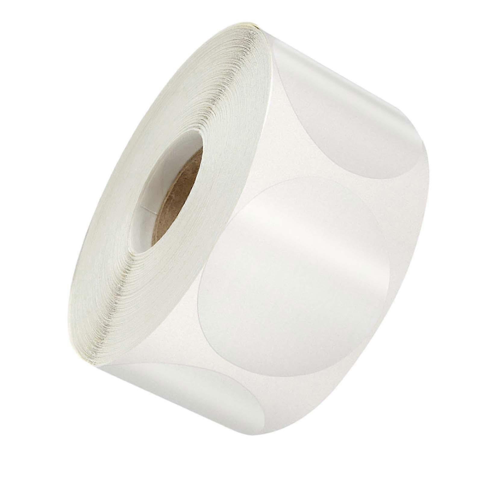 Clear Circle Wafer Seal Labels 500 Pcs