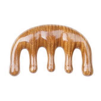 Wooden Hair Comb Green Sandalwood Wide Tooth Anti Static Smooth Teeth Scalp Massage Comb