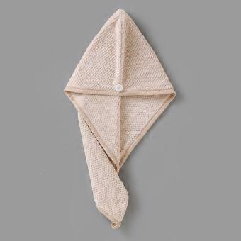 Microfiber Hair Towel Set for Women 2 Pack Khaki, Super Absorbent Quick Dry Hair Wrap for All Hair Types
