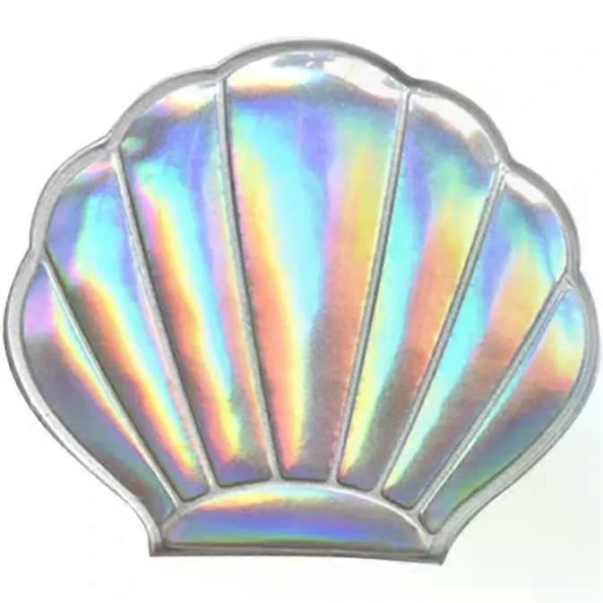 Portable Folding Double Sided Shell Shape Makeup Mirror