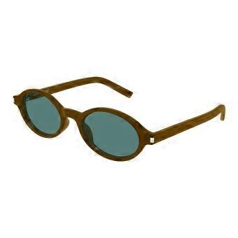 Saint Laurent SL 751 JEANNE 005 Full Rim Brown Women Oval Sunglasses UV2 Original