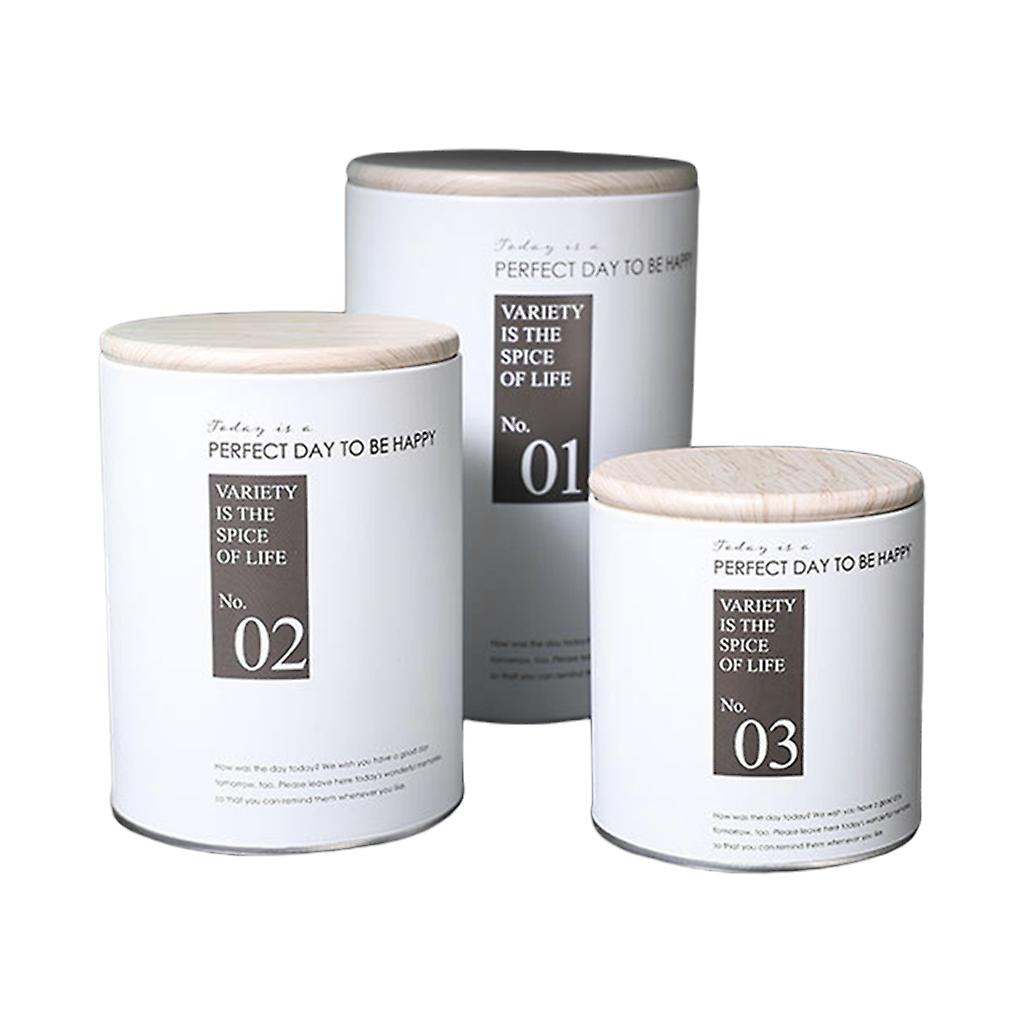 Round Tinplate Sealed Dried Fruit Snacks Moisture-Proof Storage Tin Box Gift Set Packaging Box