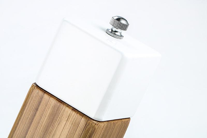 vit saltkvarn trä saltpepparkvarn saltpepparkvarn