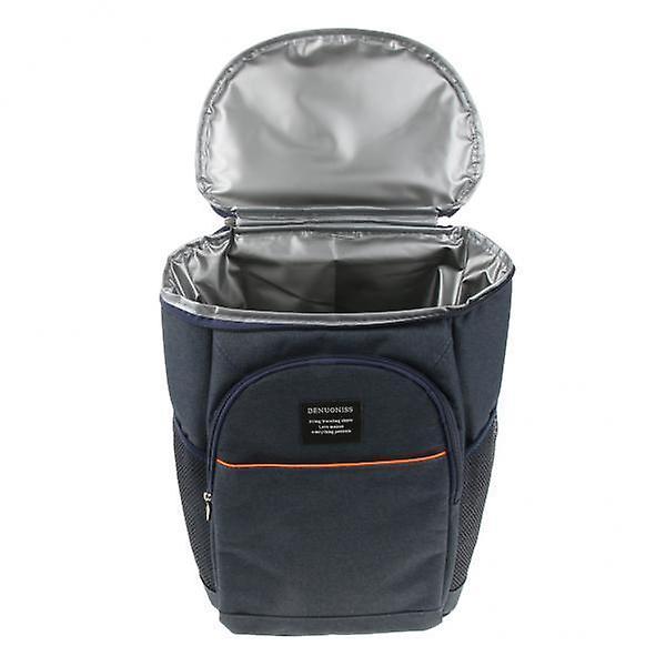 2x18L Backpack Cooler Camping Picnic Insulated Lunch Container Bag Dark Blue
