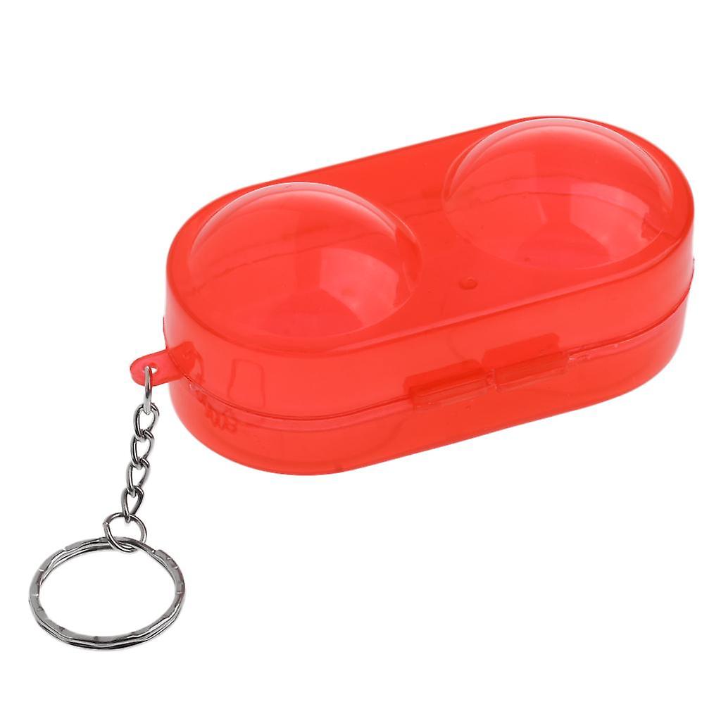 Plastic Table Tennis Ball Container Box Ping Pong Ball Storage Case Red