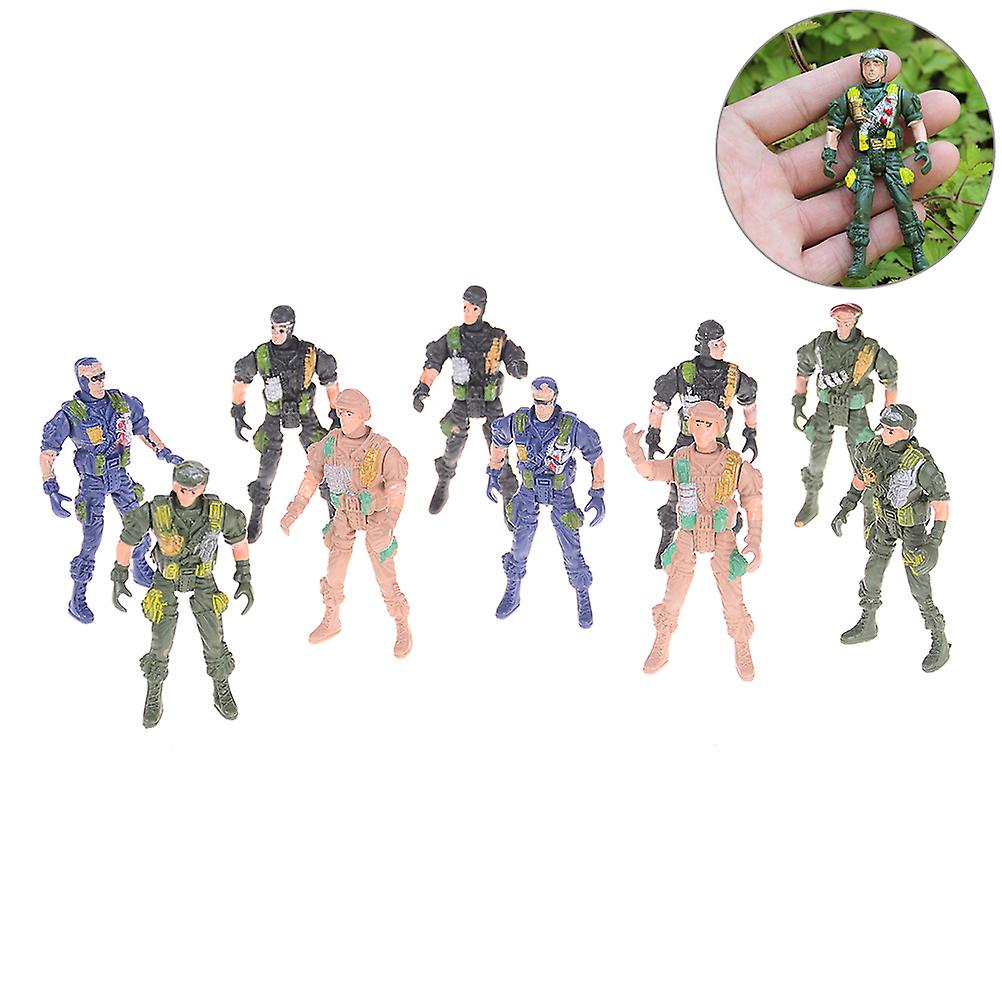 2pcs 9cm Soldier Toy Kids Military Play Set Special Force Action Figures Toy