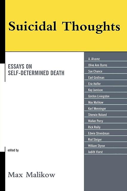 Suicidal Thoughts Paperback Book