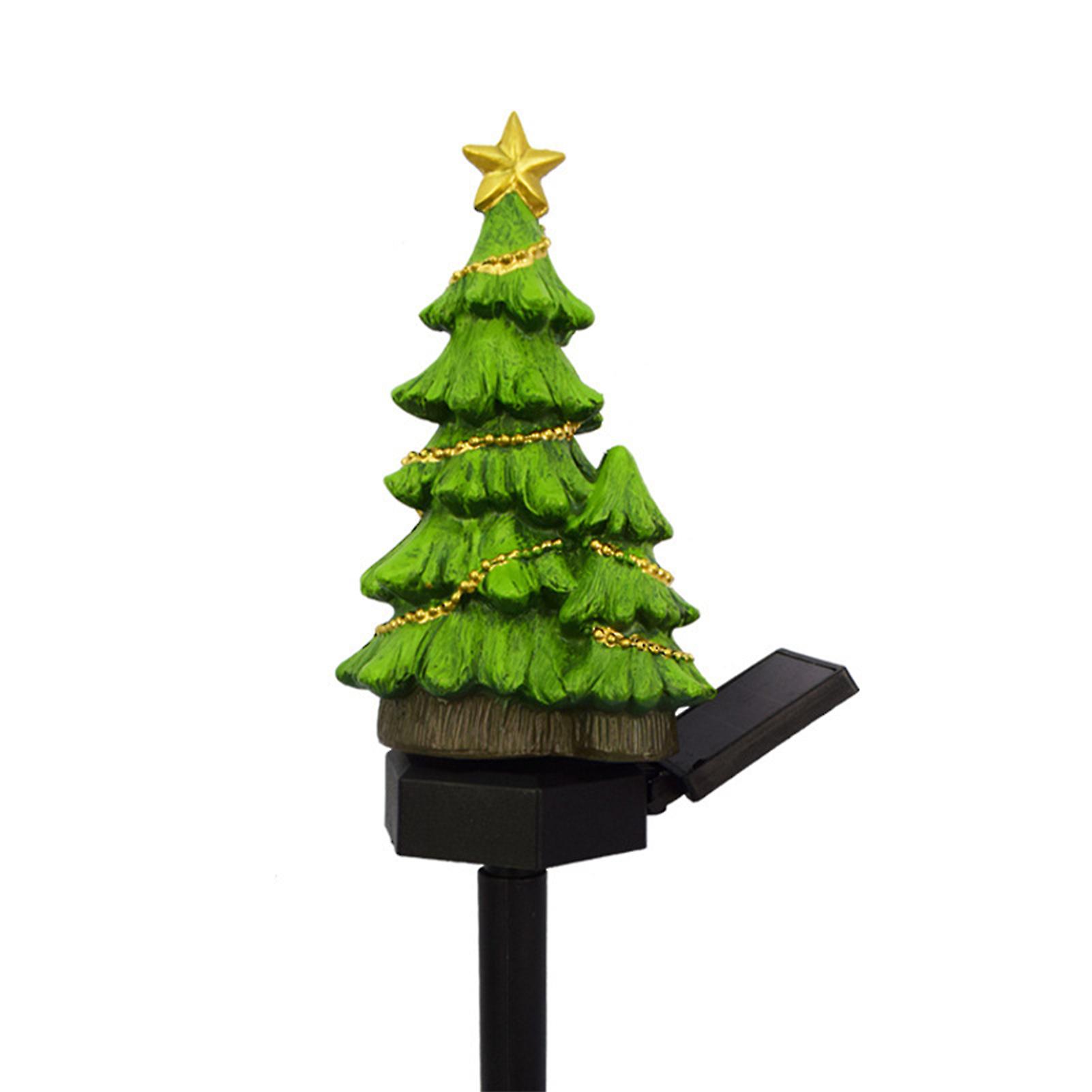 Christmas Tree Shape Solar Ground Light Waterproof Sunshine Resistant