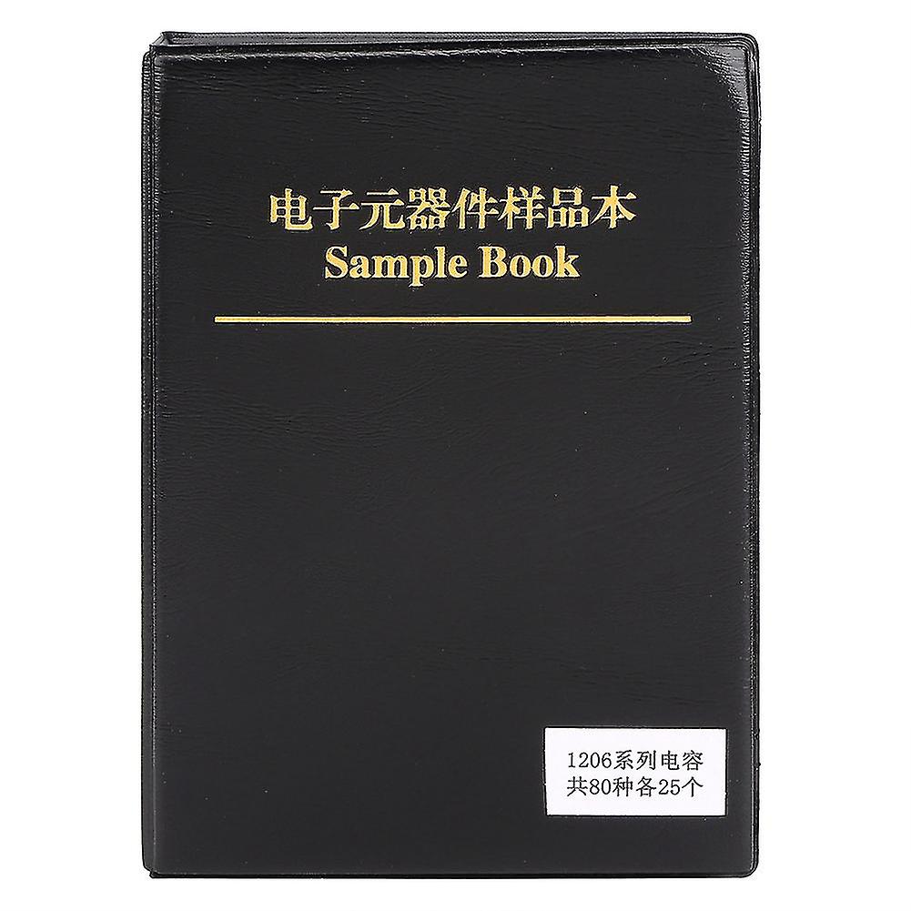 1206 Series 80 Value Capacitors Assortment Kit Electron Components Sample Book Black
