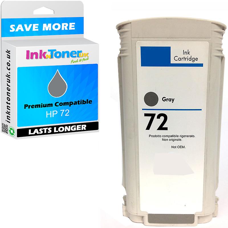 Compatible Hp 72 Grey High Capacity Ink Cartridge (c9374a) Premium