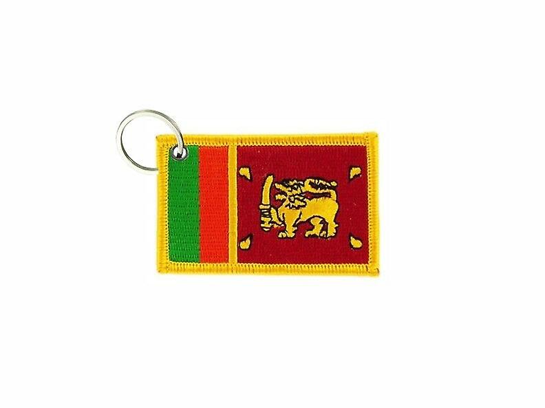 Cle Cles Key Brode Patch Ecusson Badge Sri Lankan Flag