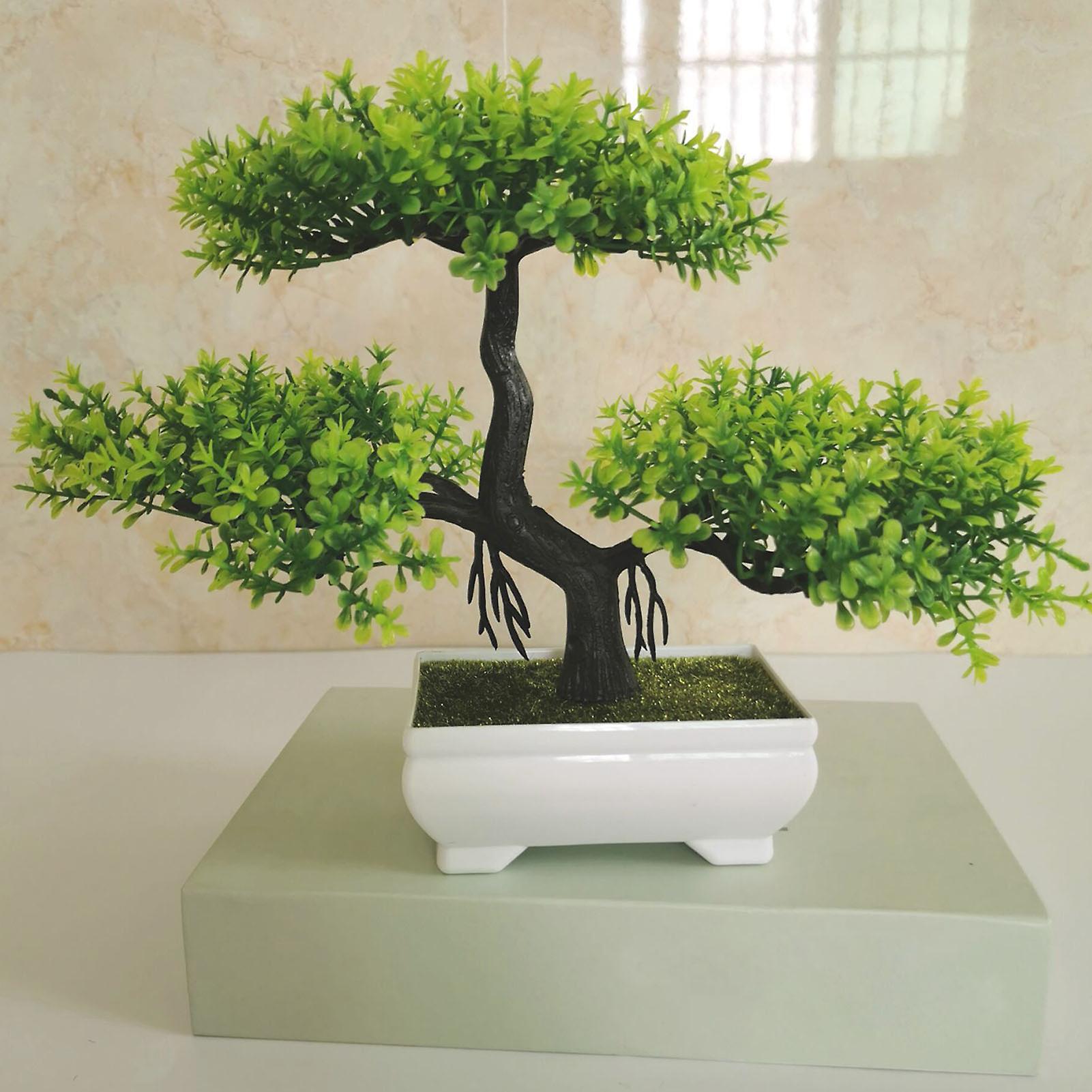 Mini Simulation Tree Potted Plants Home Decoration Plastic Potted Plants