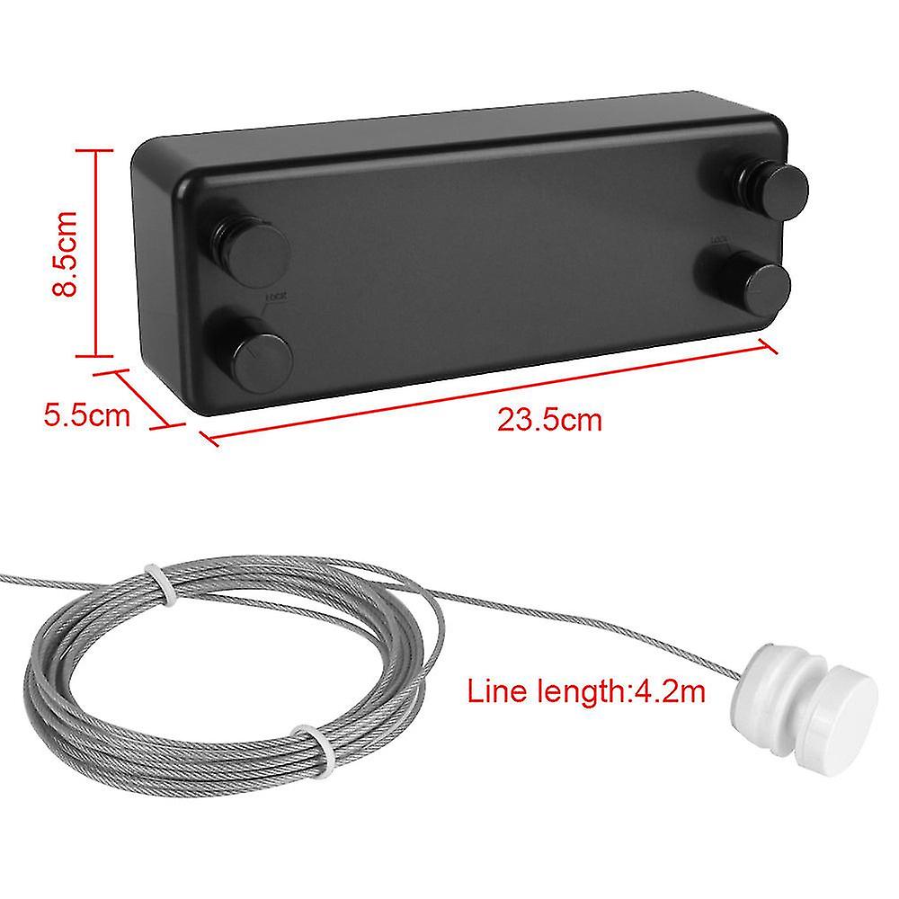 Retractable Laundry Hanger 4.2m Clothesline Bathroom Accessories Clothes Drying Rack Double Layer