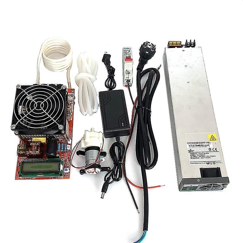 2000W 48v Zvs High Frequency Induction Heater Module Flyback Driver Heater Good Heat Dissipation + Coil +pump +power Adapter