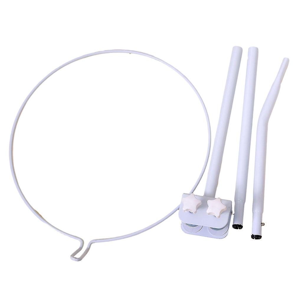 White Adjustable Mesh Stand Holder Easy Installation And