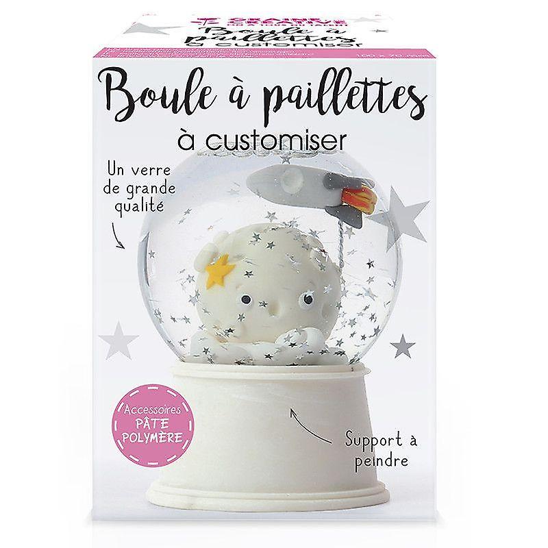 Customized glass snow globe with glitter - 80 cm