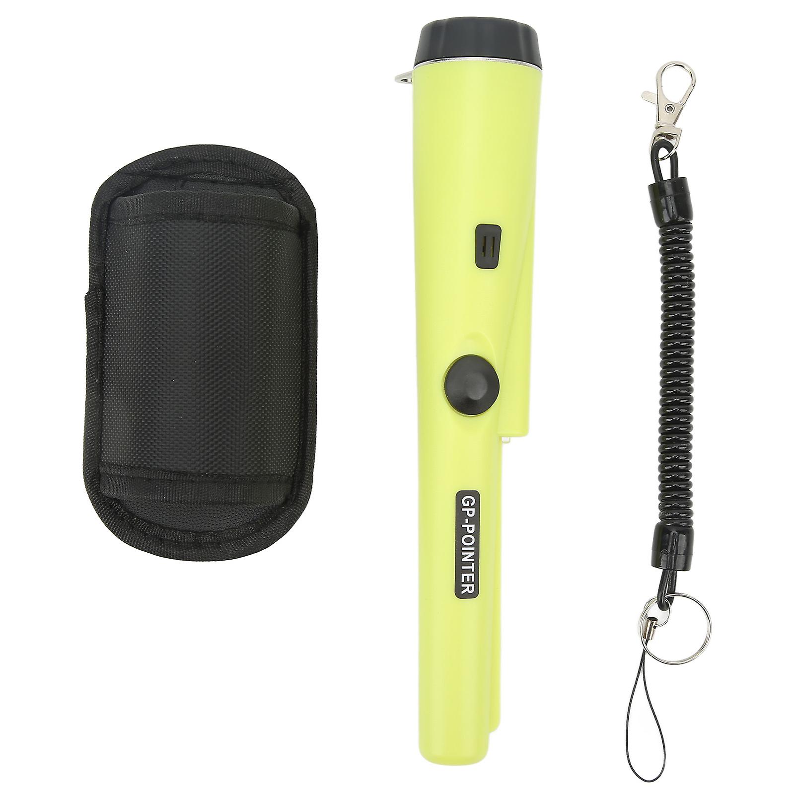 Metal Detector Handheld Portable Professional Gold Treasure Hunting Unearthing Tool for Kids Adults Green