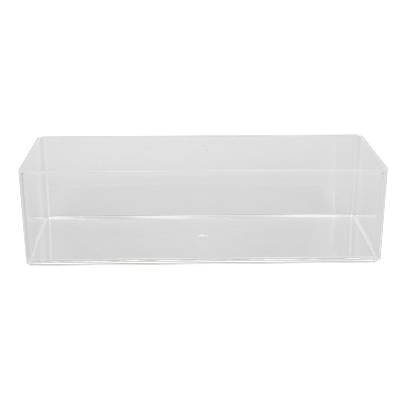 Multifunctional Nail Tool Storage Box Portable Transparent Single Layer Storage Box with Open Mouth for Home