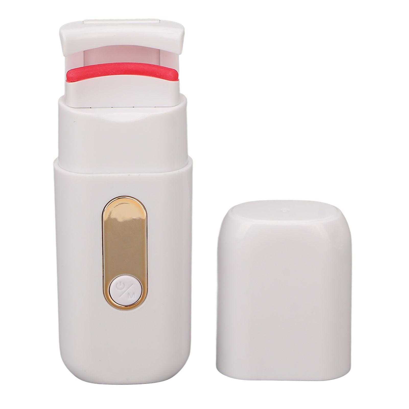 Heated Eyelash Curler 3 Gears USB Charging Press Type Portable Electric Eyelash Curler with Function Display Screen