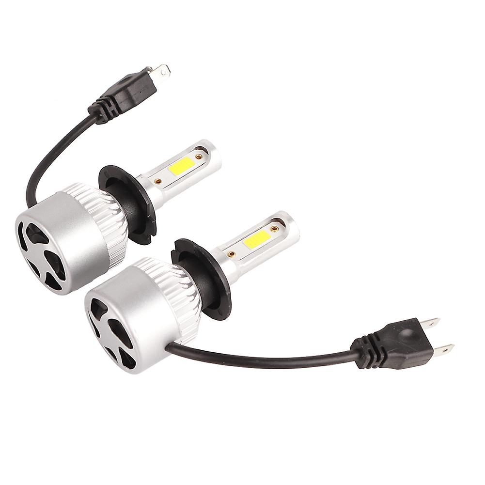 2 Pcs Car H7 Led Headlight Bulb Super Bright Fast Heat Dissipation Headlamp Conversion Kit 