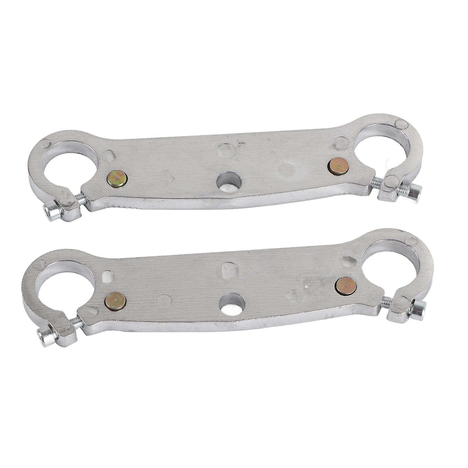 זוג מזלגות קדמיים 22 מ"מ/0.87 אינץ' יוק הפוך החלפה לאופנוע אופני עפר מיני 47 סמ"ק 49 סמ"ק