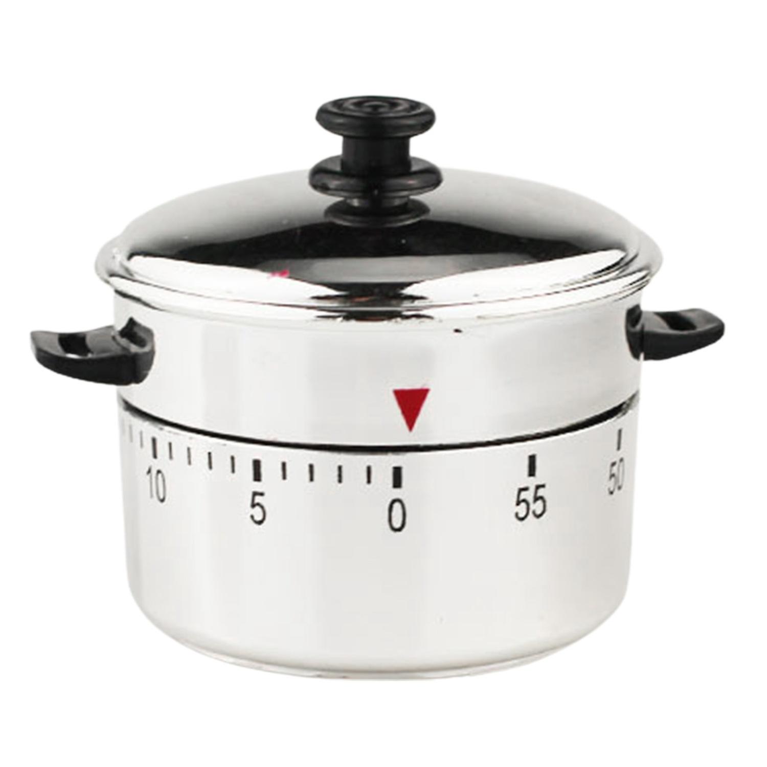 60 Minutes Kitchen Timer No Battery Accuracy Pressure Cooker Shape Clockwork Design Alarm Timer for