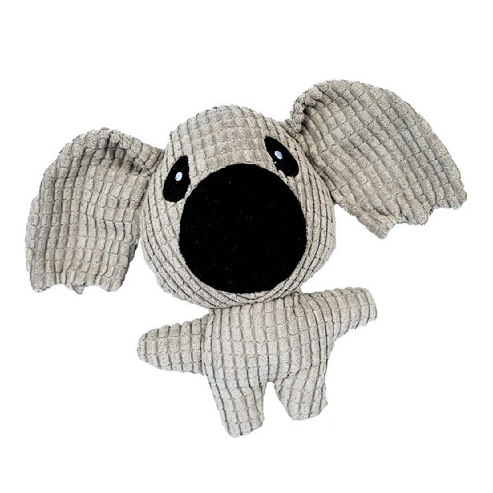 Bite Resistant Grey Koala Plush Dog Toy Interactive Chew Toy