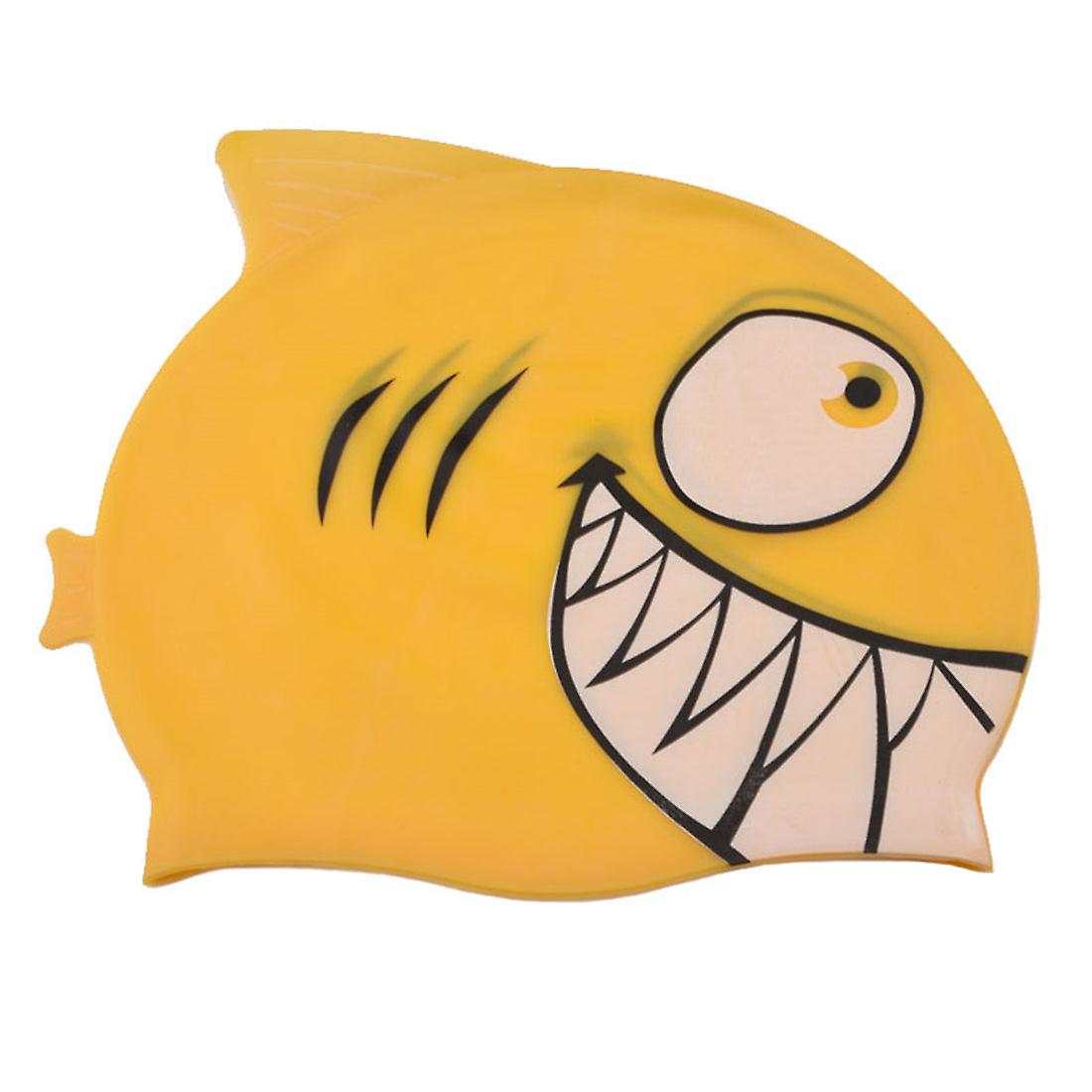 Fisch Silikon Wasserdichte Kinder Badekappe