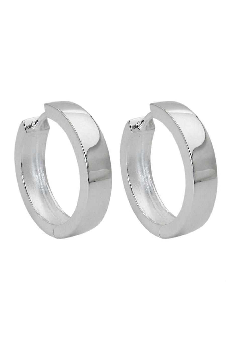 Hoop Earrings Hinged 17x4mm Silver 925 - Gl91316