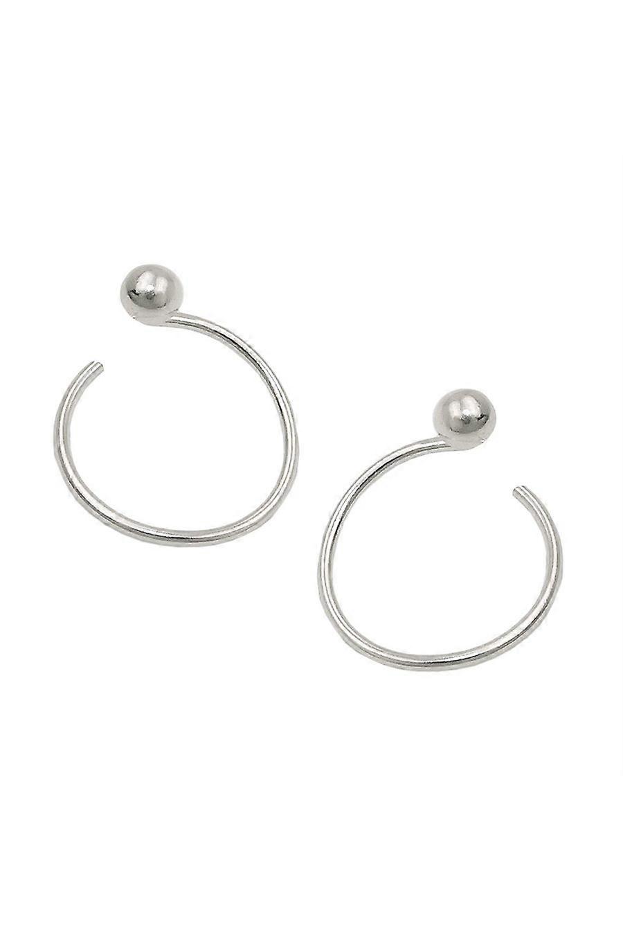 Earring Ear Cuffs Spiral Ball Silver 925 - Gl93946