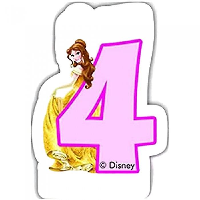 Disney Princess Belle 4th Birthday Candle
