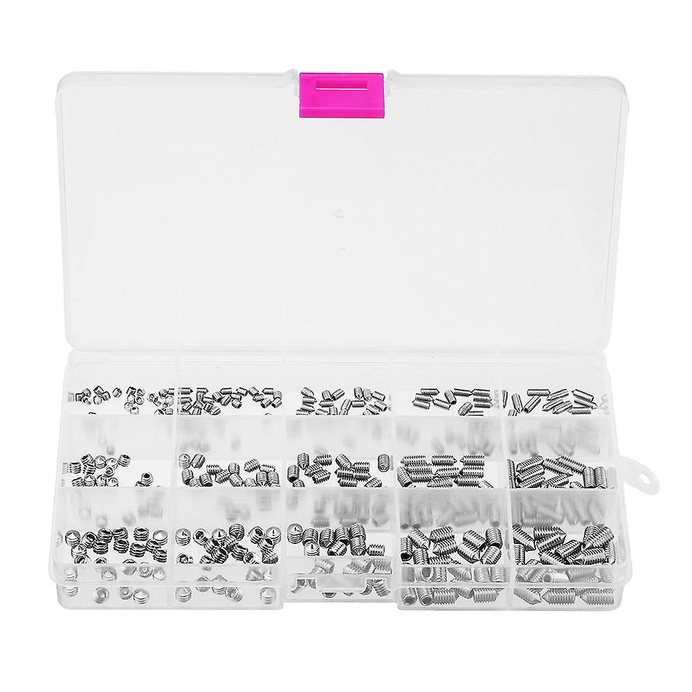 M3/m4/m5 300pcs Allen Hex Socket Set Grub Screw Cone Point 3-10mm Assortment Kit