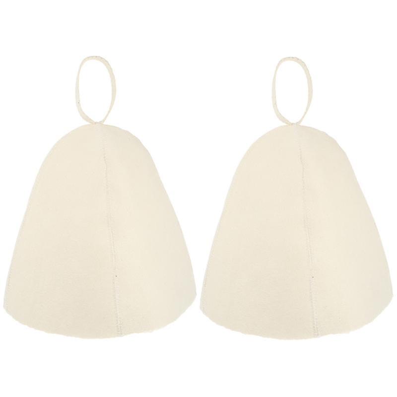 2pcs Felt Sauna Hat