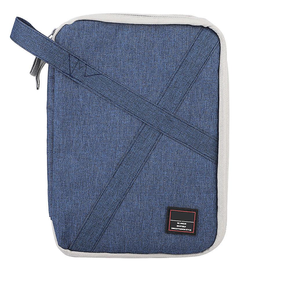 Electronics Accessories Case, Waterproof Portable Cable Accessories  Organizer Bag(Blue)