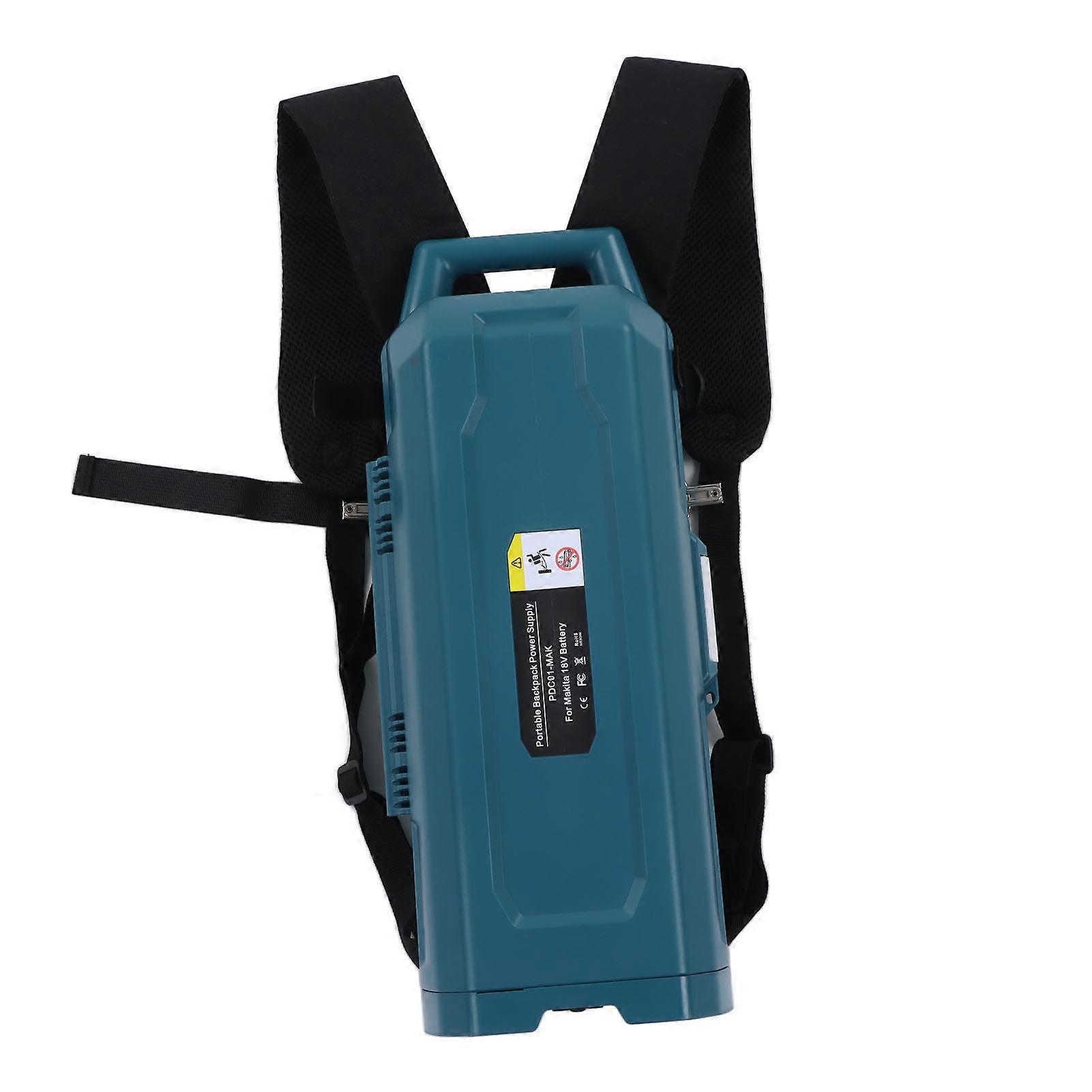 Portable Backpack Power Supply LED Cordless System Ergonomic Safety Belt Fast Charging Speed Backpack Power