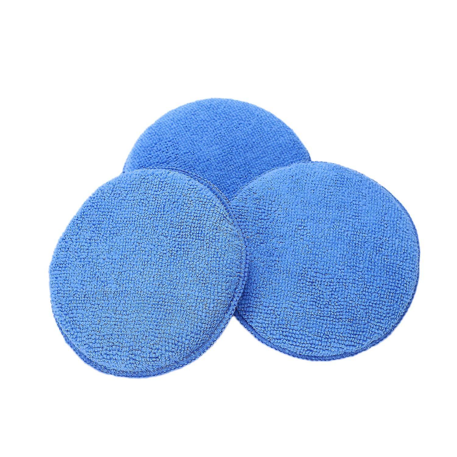 3 X Microfibre Foam Sponge Polish Wax Applicator Pads Car Home Cleaning