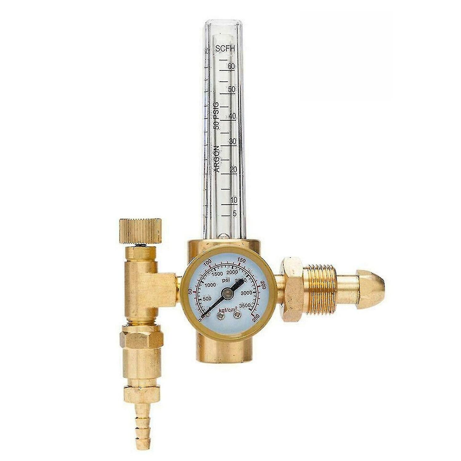 Argon regulator pressure reducer 0-25lpm flow meter regulator Mig Tig flow meter 3500psi instrument