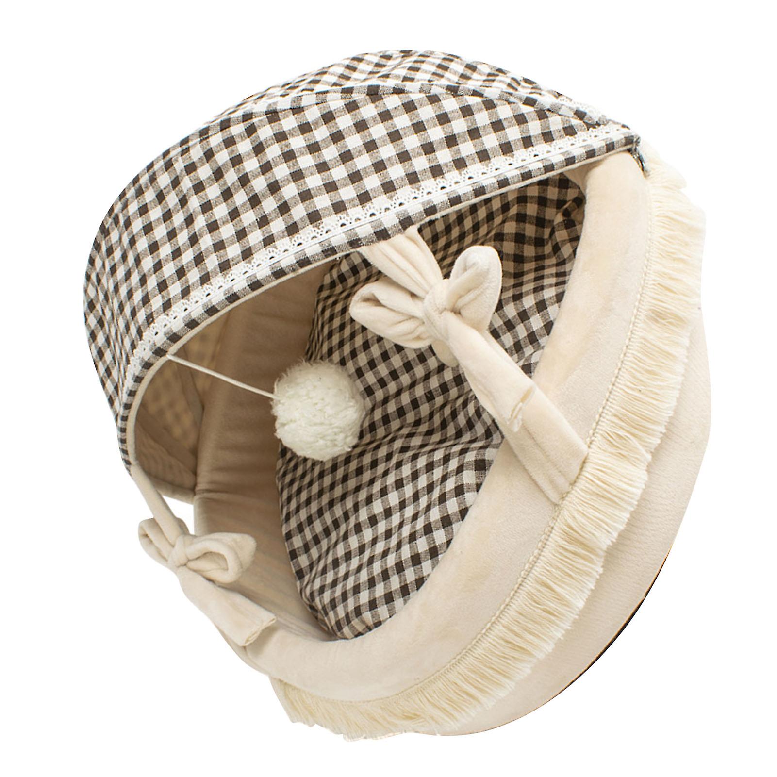 Cat Cave Bed Small S Lambswool Washable Foldable Warm Pet Tent