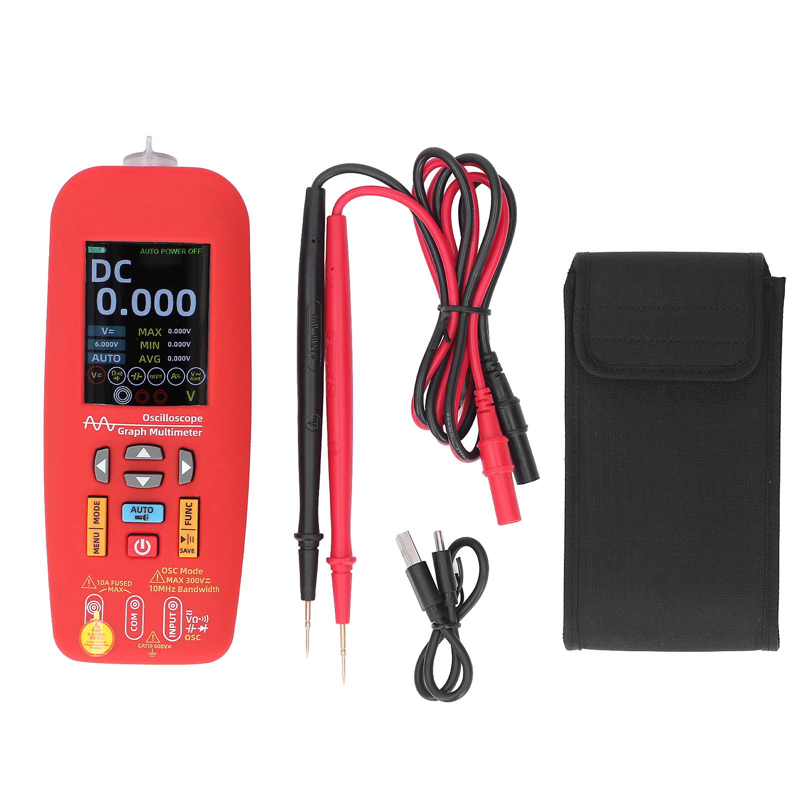 Oscilloscope Graph Multimeter Color Screen 6000 Counts Digital Tester Handheld Current Voltage Meter