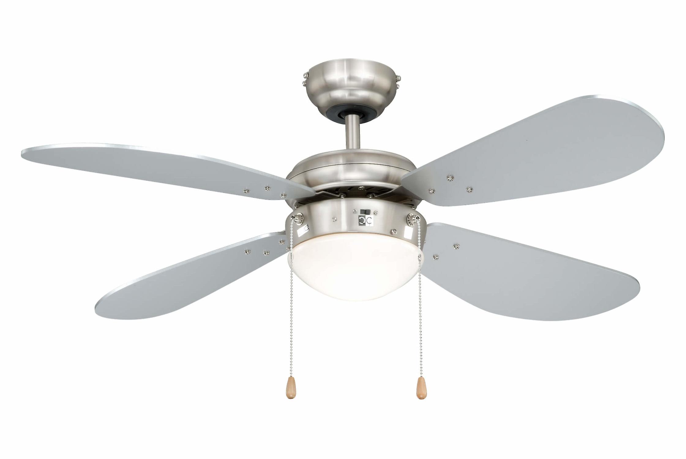 Ceiling fan Classic 105 cm nickel / silver