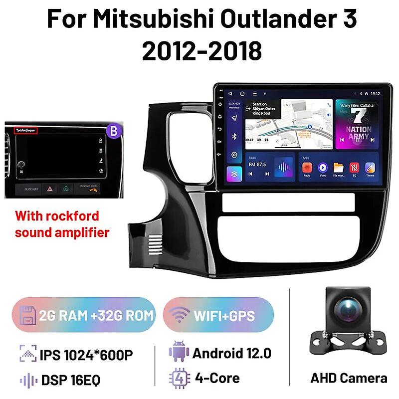 2 Din Autoradio Android Carplay Multimedia Player Gps Navigazione Per Mitsubishi Outlander 3 2012 2013 2014 2015 2016 2017 2018