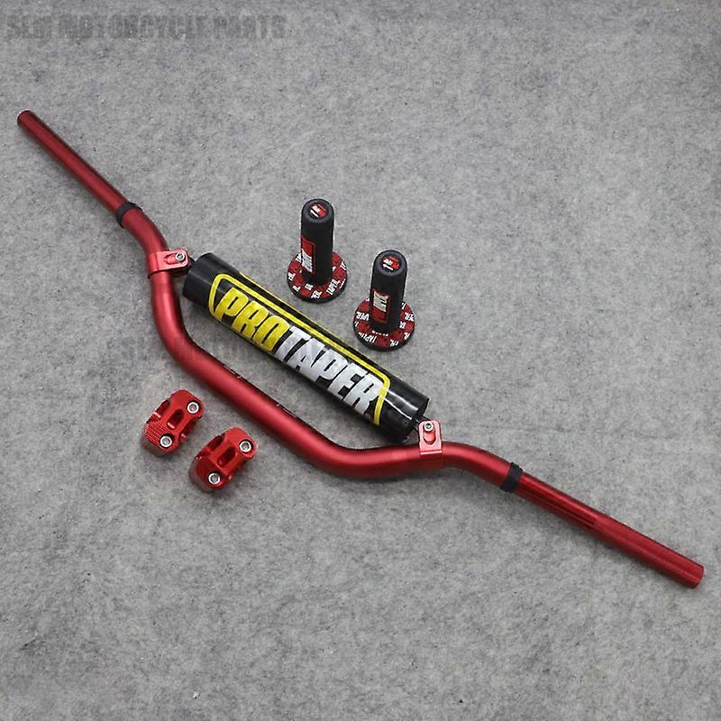 Motorcycle Handlebar 820mm Black Pads For Pro Taper Handle Grips Cnc Handlebar Clamp Pit Bike Motocross 28mm