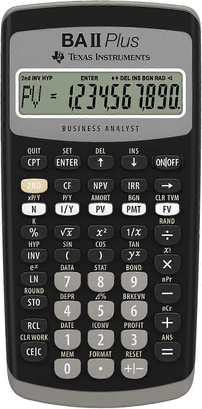 Texas Instruments BA II Plus Financial Calculator, Black