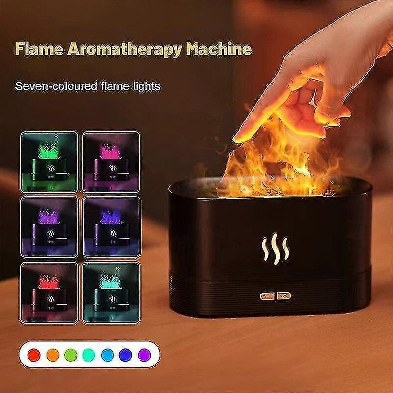 Air Humidifier Usb Creative Simulation Flame Aromatherapy Machine Desktop -CHN