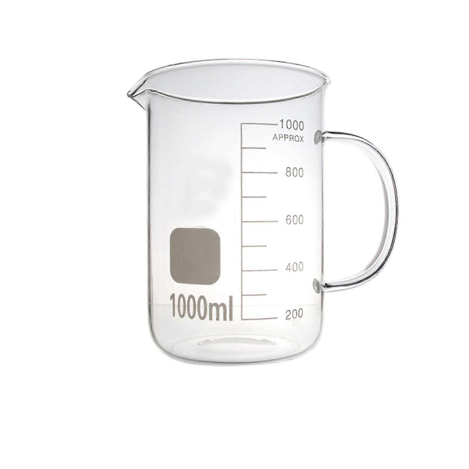 50/100/250/500/1000ml Capacity High Temperature Resistant Glass Scale Beaker Jikaix
