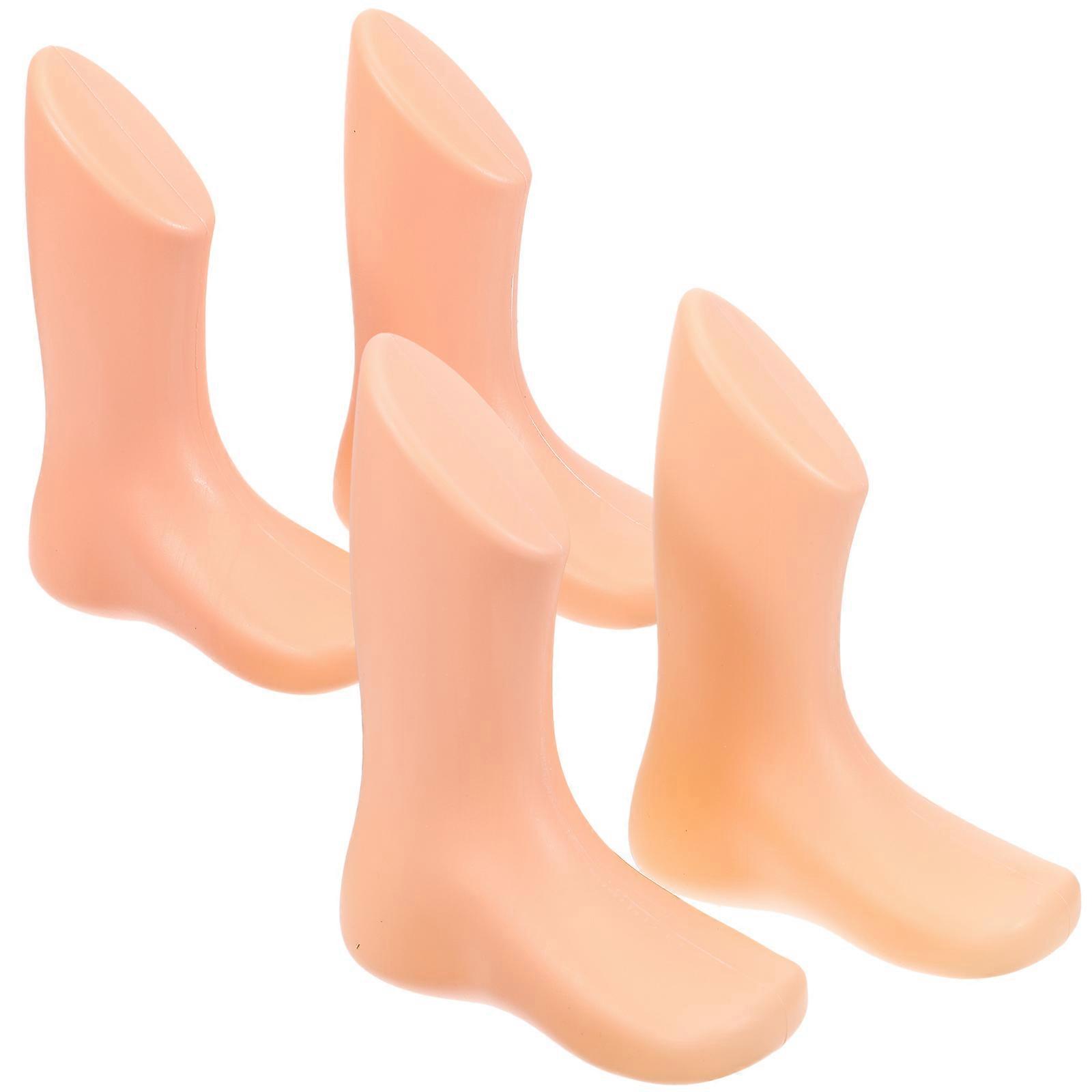 マネキンの足幼児の足マネキン再利用可能な足のモデルショップサプライを表示する4個