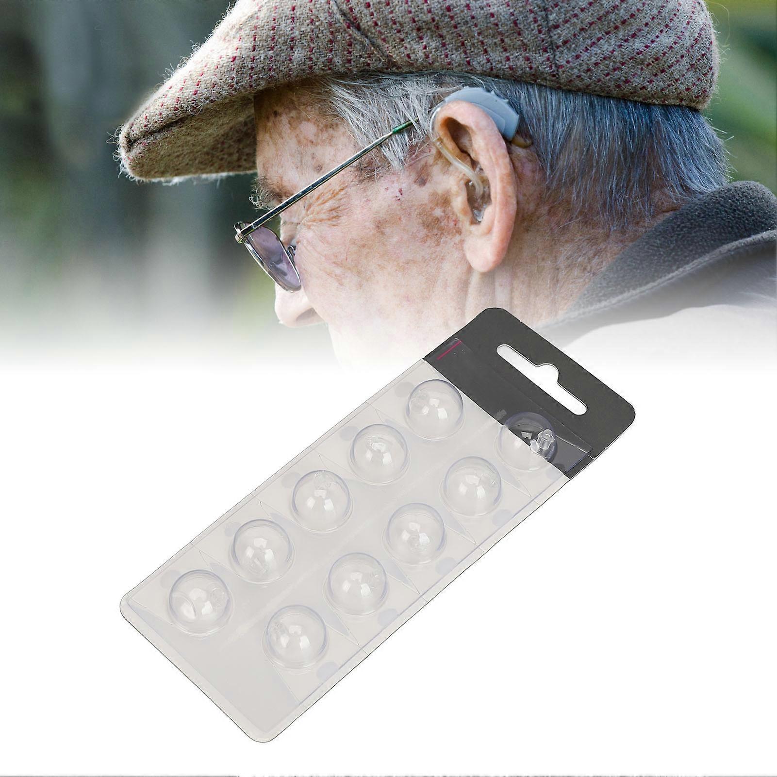 10pcs Sound Amplifier Open Domes Round Shaped Soft Silicone Universal Ear Plug for Oticon MiniFit 10mm / 0.39in